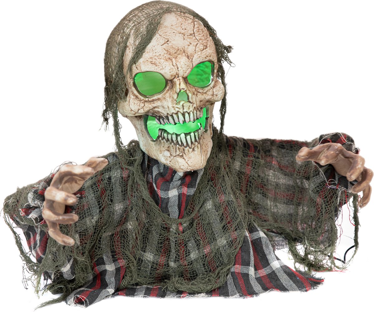 Europalms Halloween Groundbreaker Skelett Monster, 45cm - Halloweendecoratie