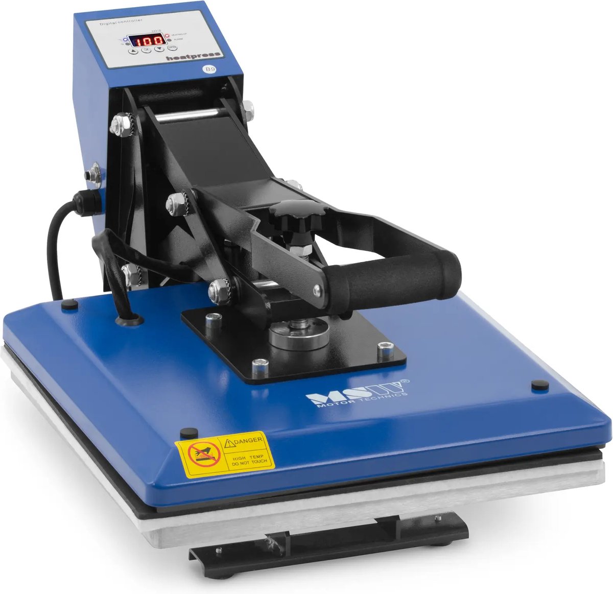 MSW Transferpers - 38 x 38 cm - tot 250 °C - LCD display - timer 10062695