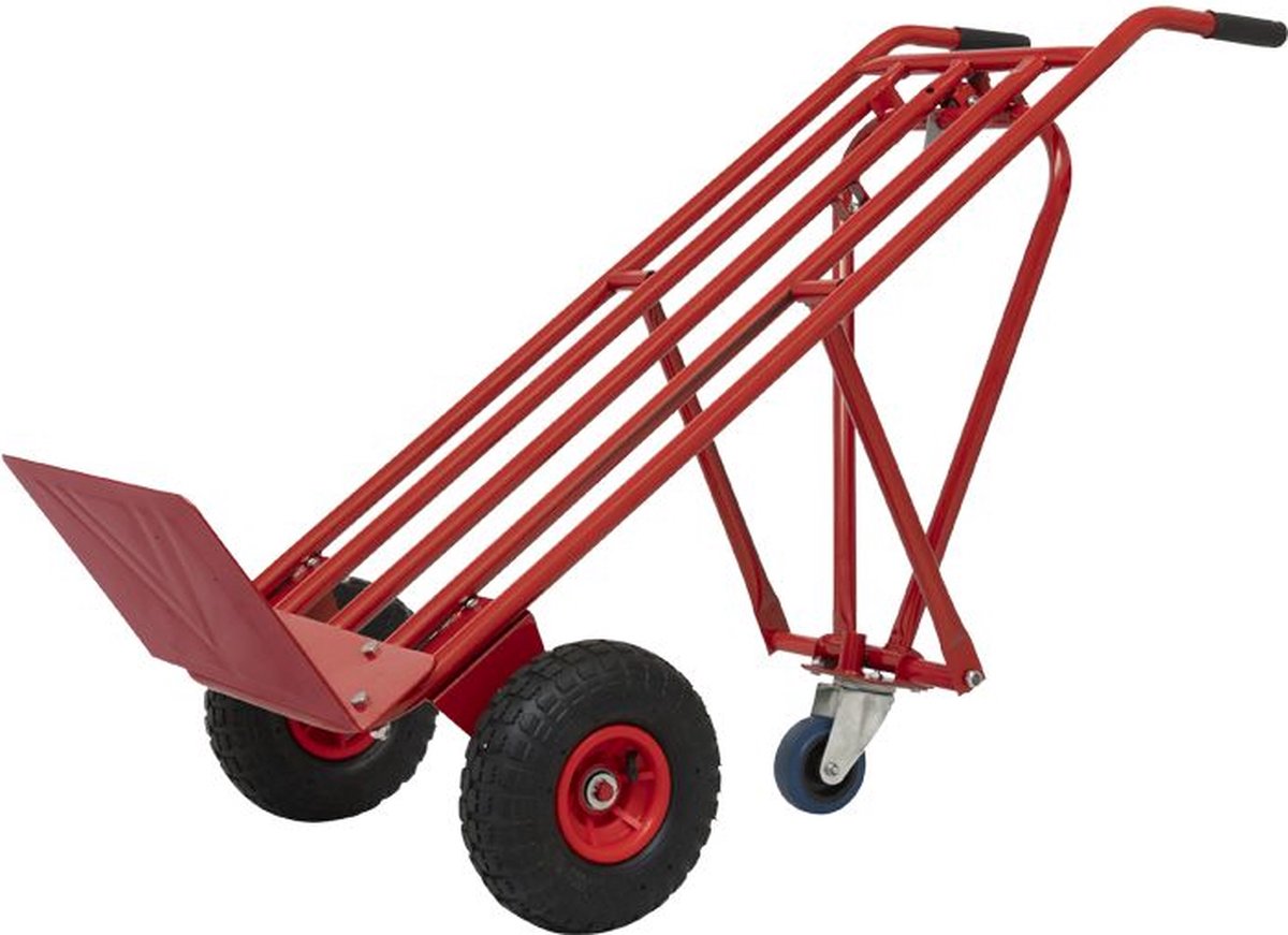 Steekwagen 200 Kg met steunwiel