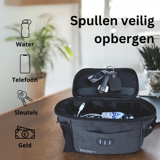 EXOSKY® Stuurtas fiets afneembaar - Fietstas - Waterdicht - Elektrische Fiets - Racefiets - E-bike van Exosky — afbeelding 5