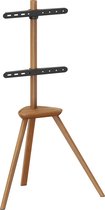 VDD TV Standaard - Vloerstandaard - Studio Statief - Schildersezel Design - Tot 65 inch - Bruin