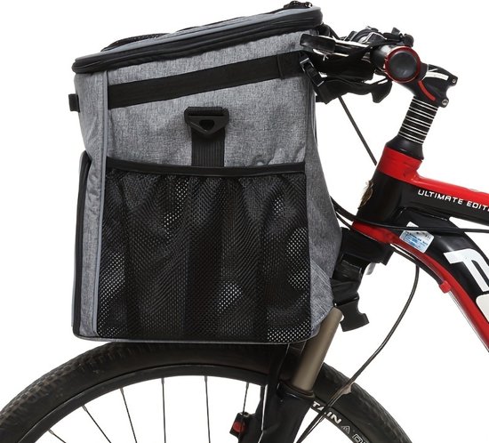 Bovista Fietsmand Hond - Hondenmand Fiets - Voorop - Fietstas Hond - Hondenfietsmand - Zwart