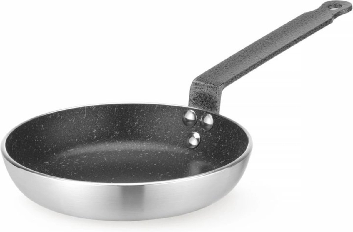 HENDI Koekenpan – Aluminium – Marble anti-aanbaklaag – Ø 20 cm – Hittebestendig tot 260°C