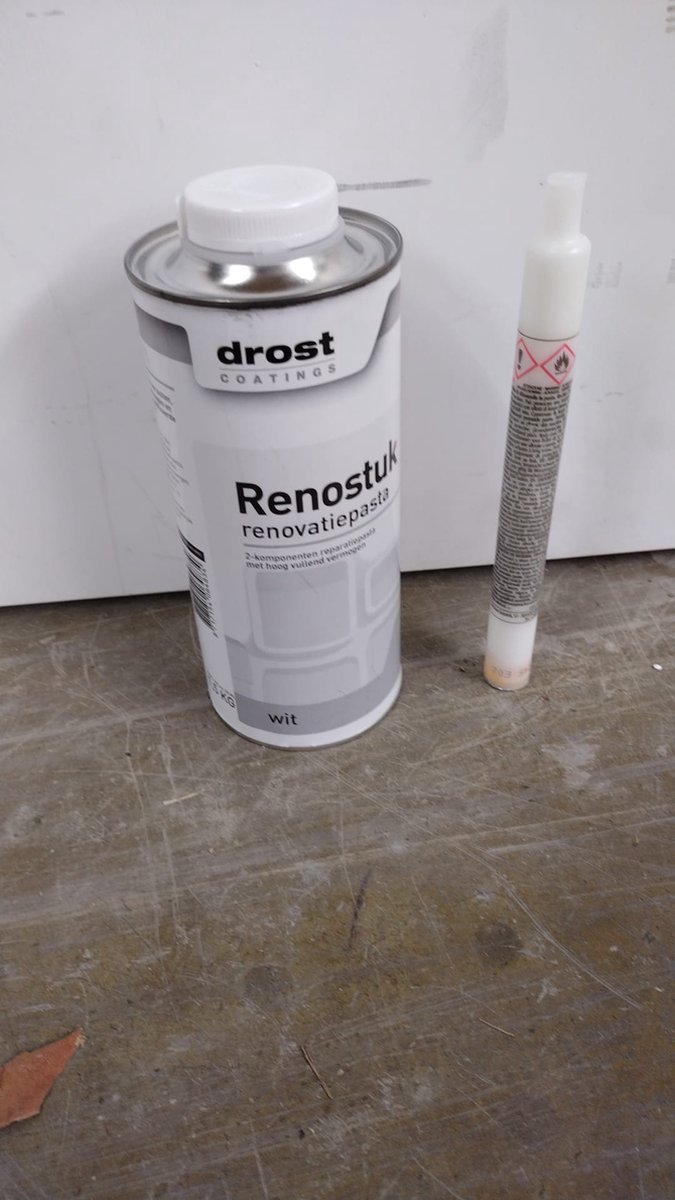 Renostuk renovatie plamuur incl verharder 150 gram