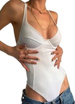 Combinaison sexy décolleté ouvert - Body - Wit - Femme