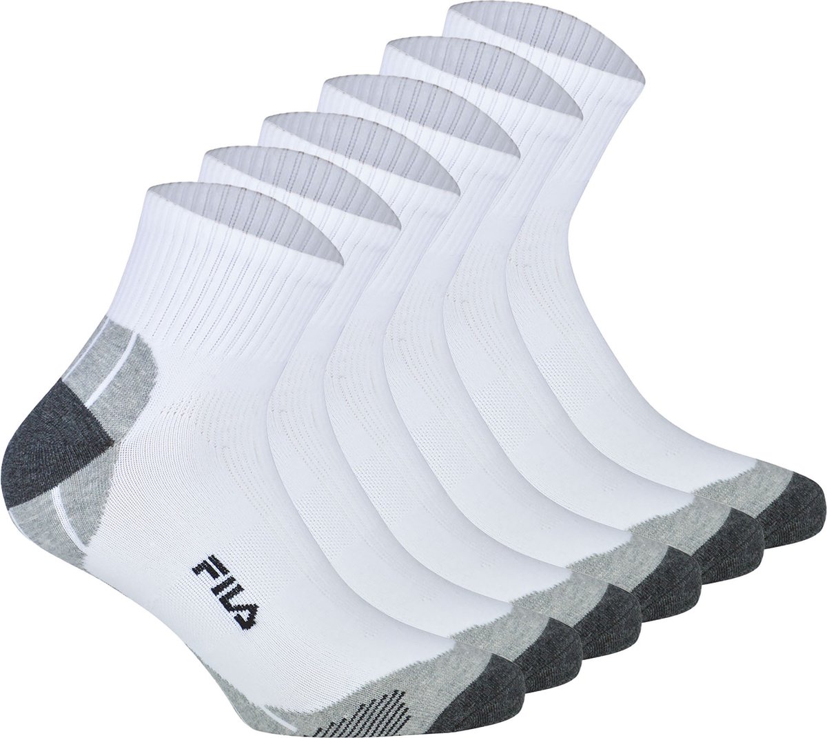 Fila Sokken FILA QUARTER UNISEX SOCKS MULTISPORT 3P Set van 6 Wit