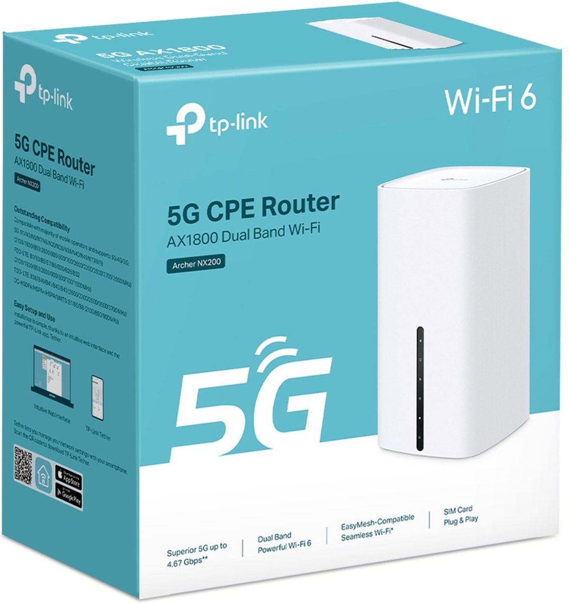 TP-Link Archer NX200 - LTE/5G Gateway- AX1800- Dual Band- Gigabit router – foto 3