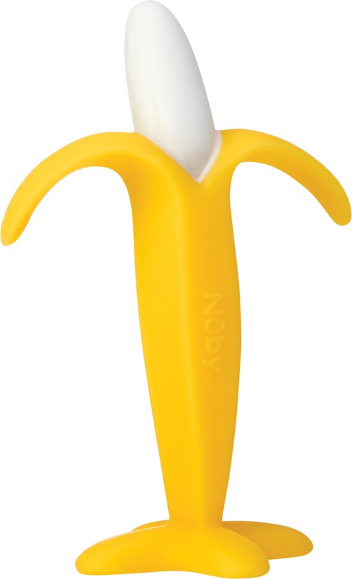 Nûby - Silicone Bijtspeelgoed - Banaan - 3m+ van Nûby — afbeelding 2