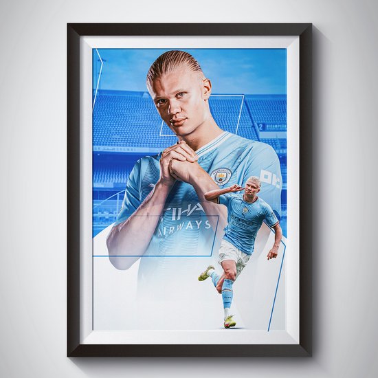 Photo Dédicacée ERLING HAALAND – Signature Imprimée – Manchester City – 6x4