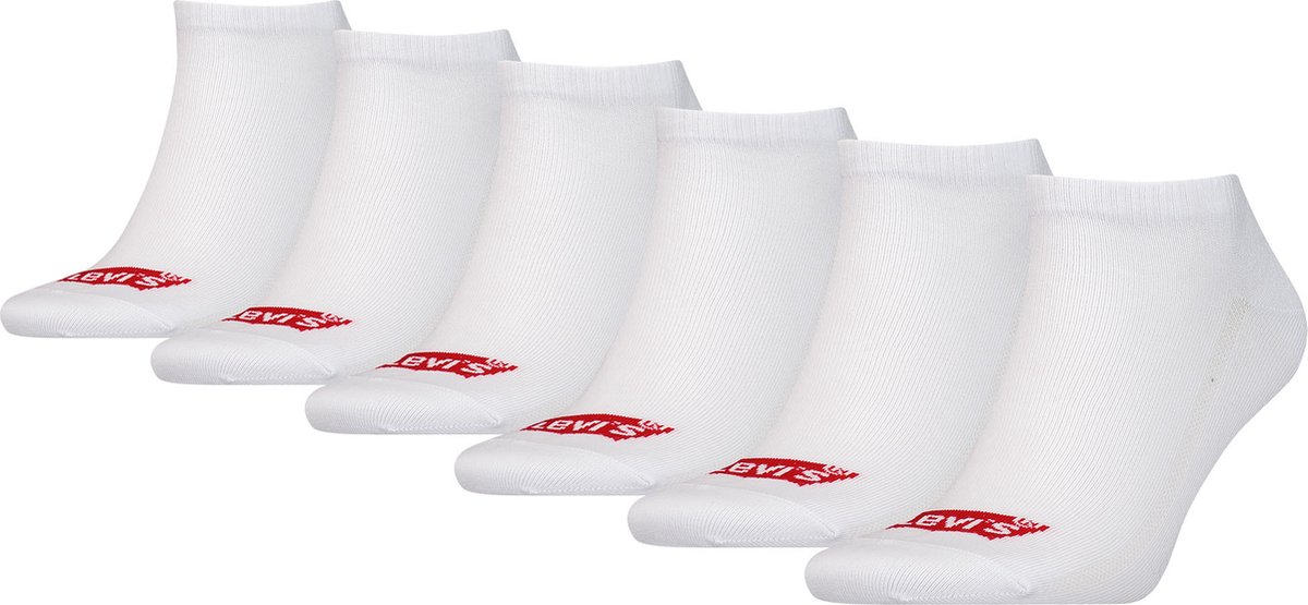 Merkloze Sokken: 6-Pack Comfortabele Katoenen Sportsokken Wit