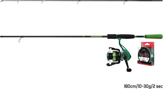 Hengelset - Delphin - Greenspin - Spinset - 1.80m - Hengel met molen inclusief lijn — afbeelding 2