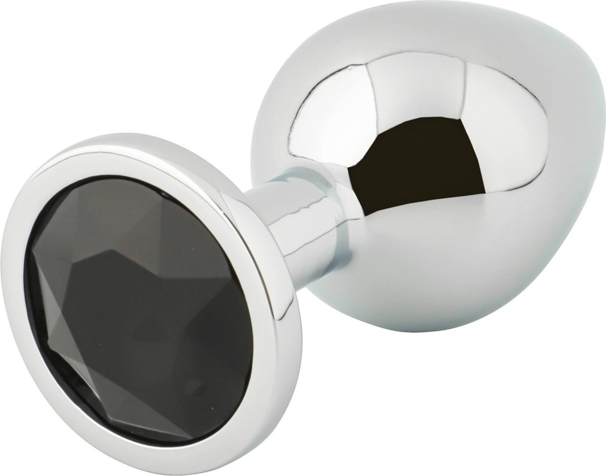 Goedkoopste Buttplug Black Medium - Metalen buttplug
