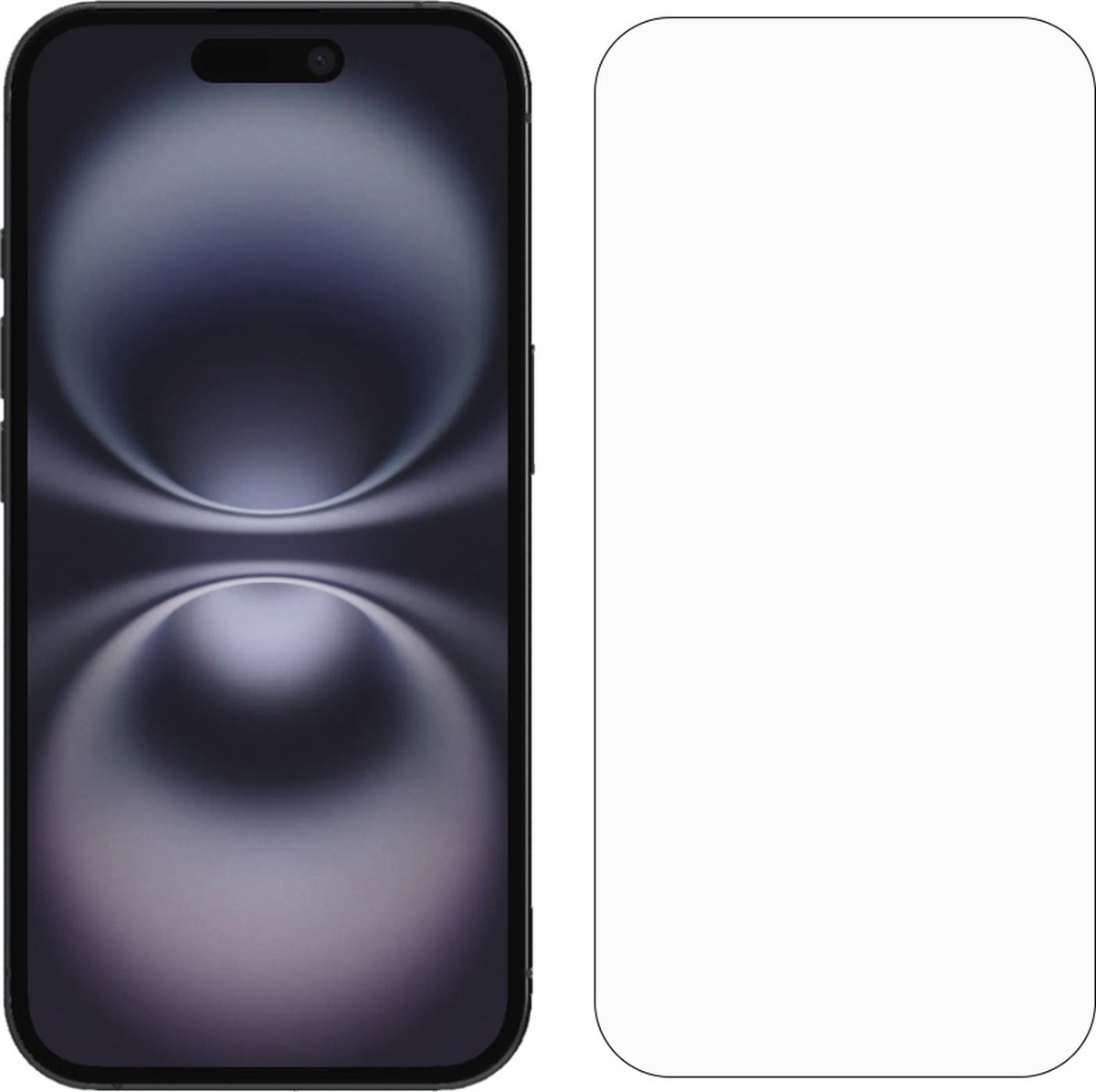 Smartphonica Screenprotector Geschikt voor iPhone 16 - Beschermglas van Gehard Glas voor iPhone 16 - Tempered Glass Screenprotector for iPhone 16 - 0,3mm Dun - 1 Pack