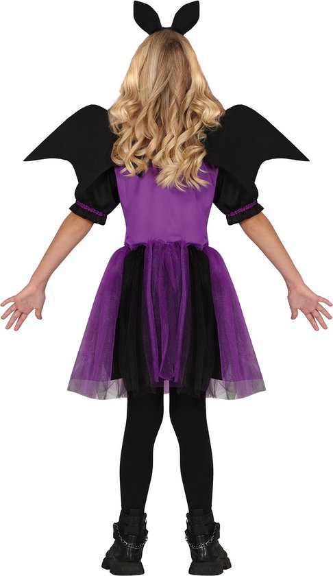 Guirca - Déguisement de chauve-souris - Sorcière violette - Fille - Violet, Zwart - 7 - 9 ans - Déguisements - Déguisements