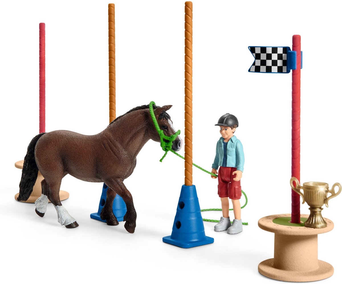 Schleich FARM WORLD - Pony agility wedstrijd - Speelfigurenset - Kinderspeelgoed voor Jongens en Meisjes - 3 tot 8 jaar — afbeelding 11