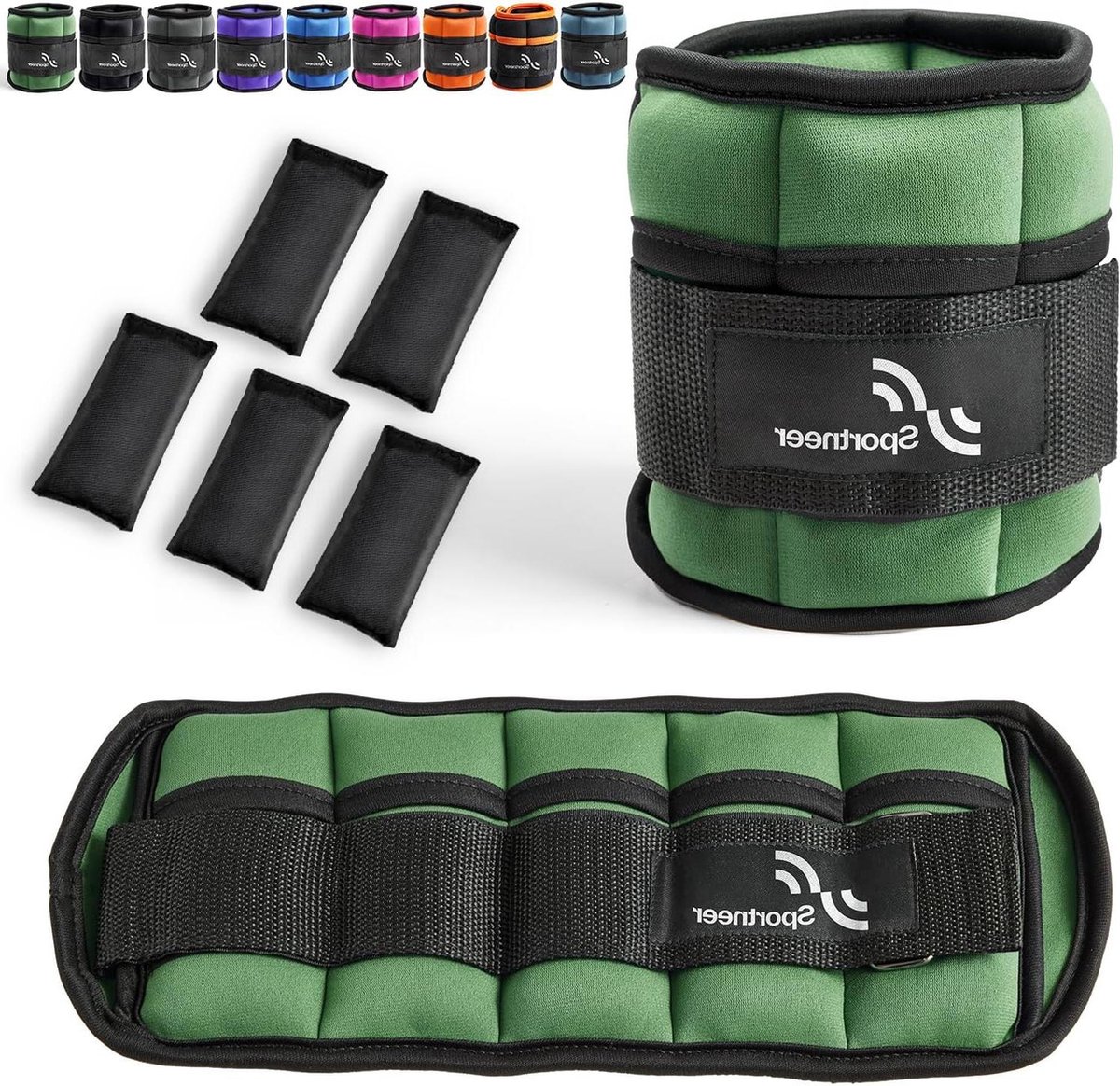 Verstelbare enkelgewichten polsriem - 045 kg - 23 kg / 09-45 kg - 2 verpakkingen