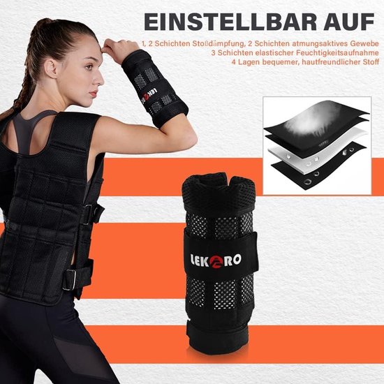 Pols-armgewichten, verstelbare polsgewichten, afneembaar polsgewicht voor mannen en vrouwen, geschikt voor fitness, wandelen, joggen, oefeningen, hardlopen, 1 paar (max 3 kg