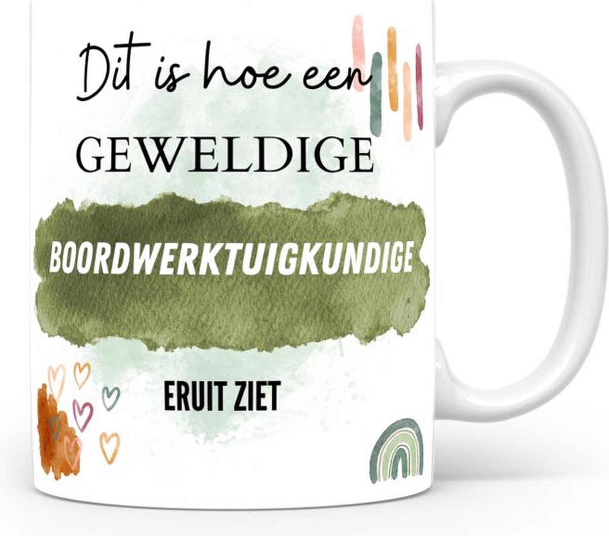 Mok bedrukken met beroep Boordwerktuigkundige
