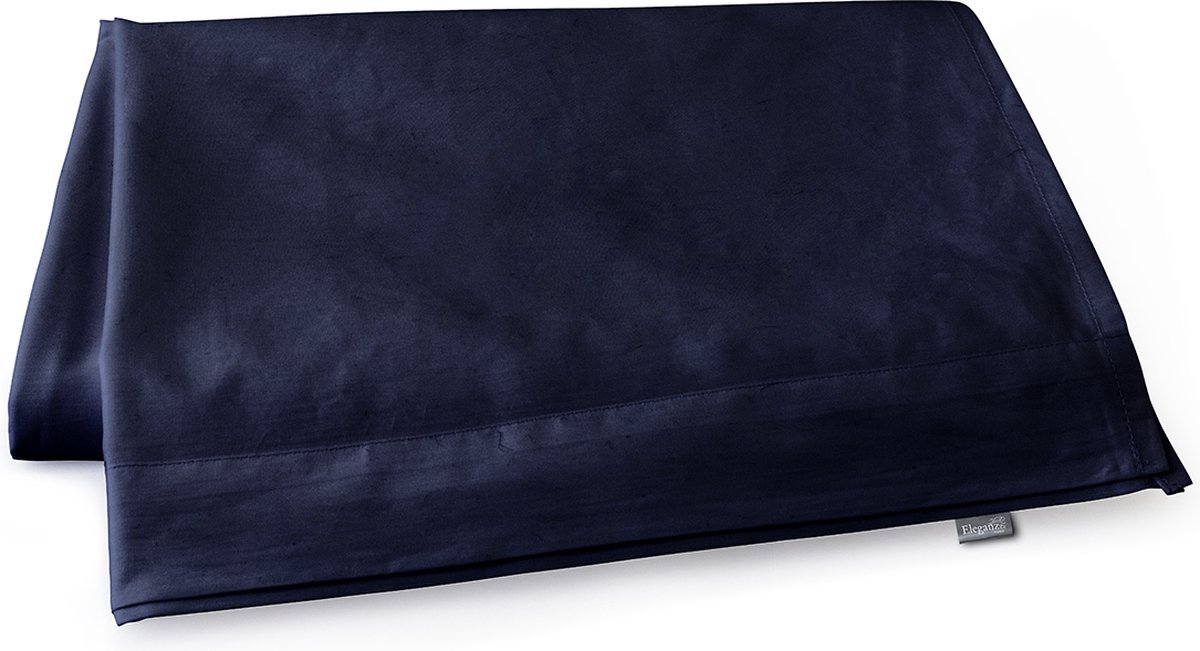 Eleganzzz Laken Katoen Perkal - Donker Blauw - Laken 200x260cm - Tweepersoons - Lakens