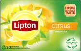Lipton Clear Green Tea Citrus - 240 Theezakjes - Groene Thee Citrus - 12 x 20 Zakjes - Voordeelverpakking