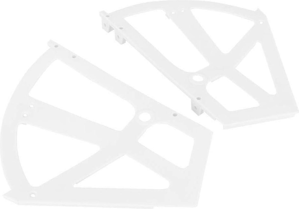 Schoenenkast Uitgehold Plastic Twee Lagen Shelf Houder Rack Voor Schoenenkabinet (wit)