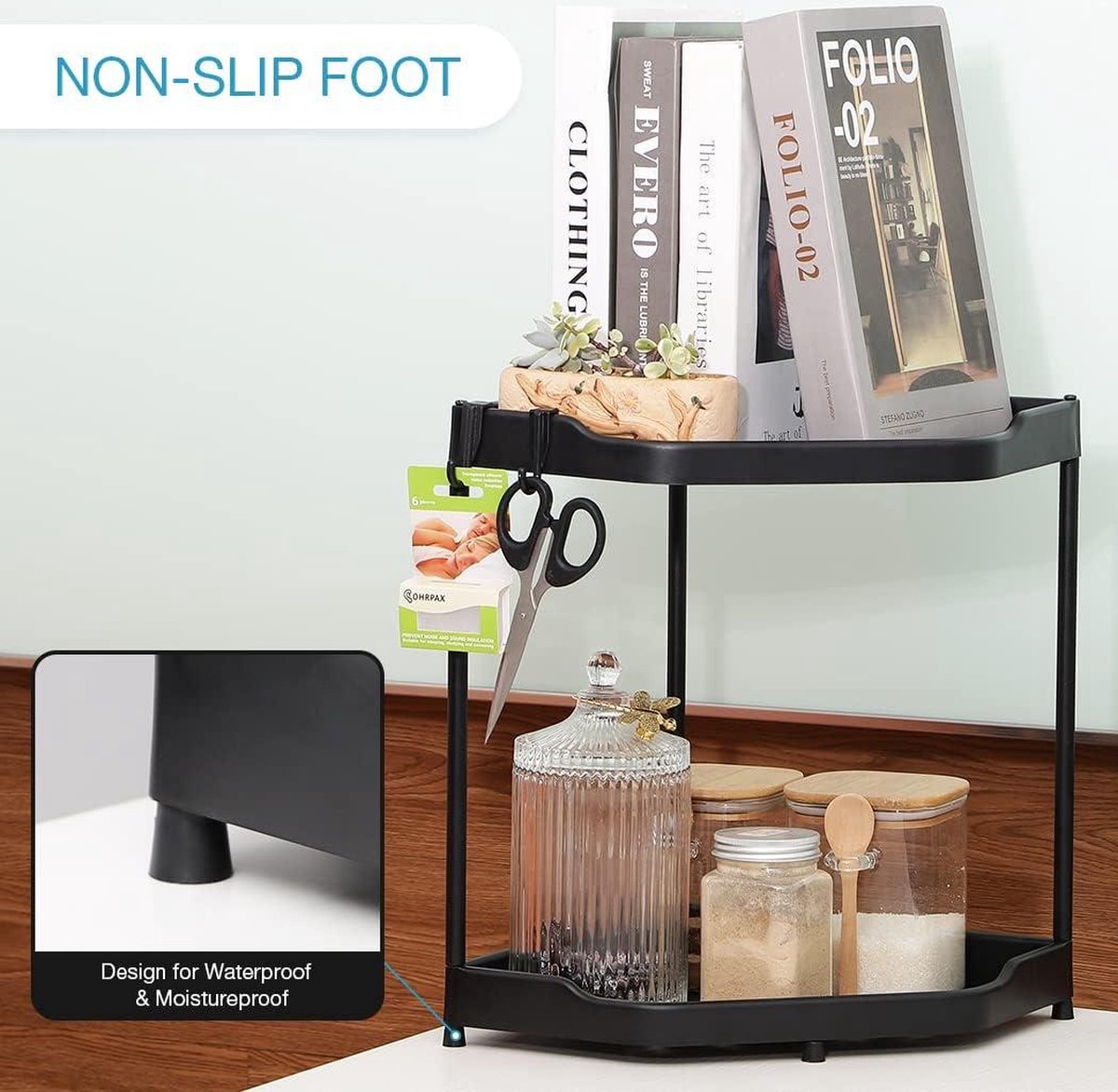 Tohomeor Küchenregal Standregal Kleine Kaffee-Ecke