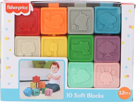 Fisher-Price Set di 28 Blocchi in Legno per Bambini, Giocattolo per Bambini in età prescolare, per Bambini dai 2 Anni in su