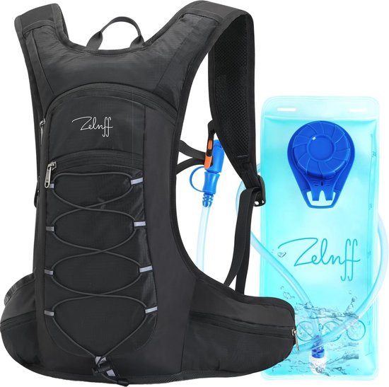 Drinkrugzak met drinkzak, 2 liter, BPA vrij, ultralicht, fietsrugzak