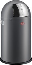 Bol.com Wesco Pushboy Junior Prullenbak - Afvalbak Wesco - 22L - Mat grafiet aanbieding
