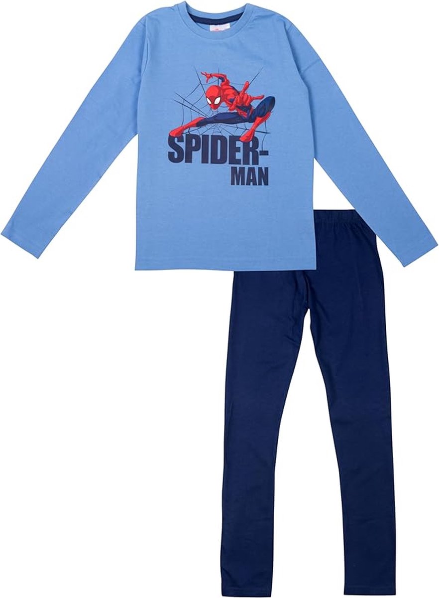 Marvel Spiderman Pyjama - Blauw - Katoen