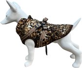 Warme Hondenjas Leopard 2025 model Maat XXL Ruglengte 46cm en Borstomvang 56cm