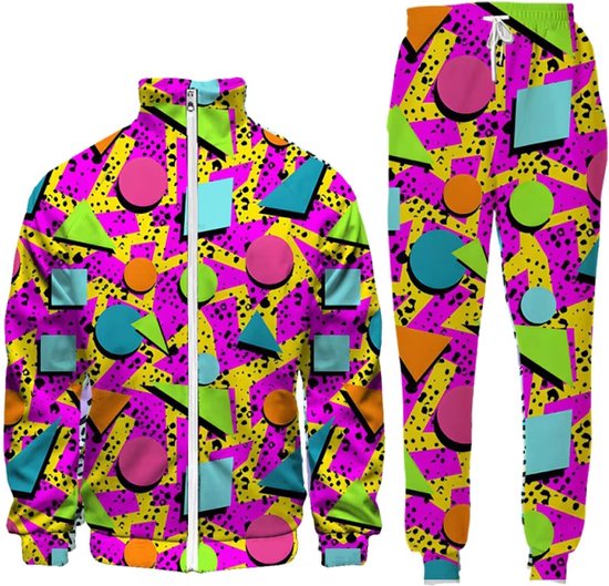 Carnavals Hipster Trainingspak Oldschool Festival Feest