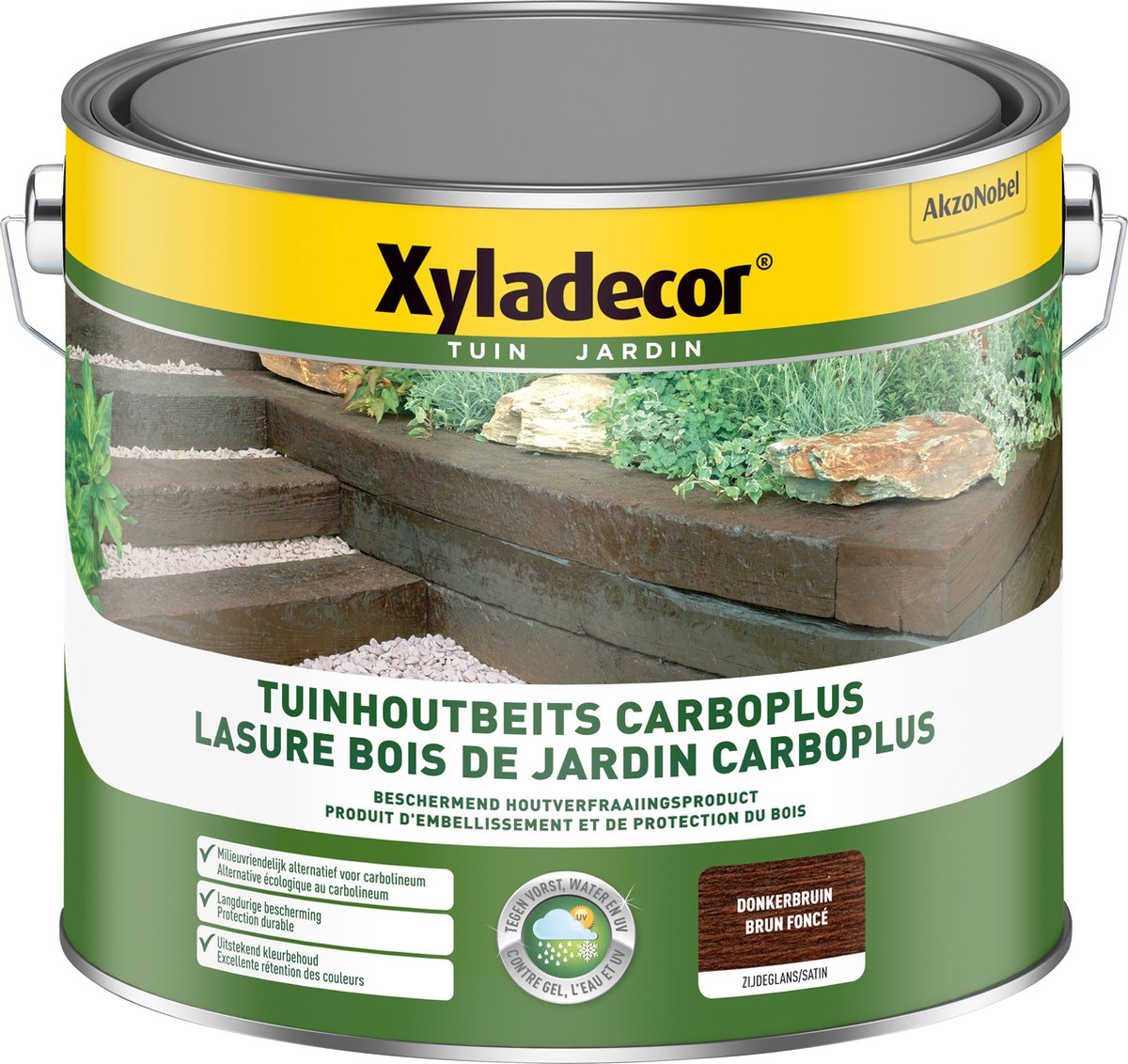 Xyladecor - Tuinhoutbeits Carboplus - Donkerbruin - 2,5 L