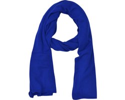 Kasjmier sjaal Coco - Organic Luxe Cashmere wol - Omslagdoek extra breed - Super licht en extreem warme sjaal - Kobaltblauw