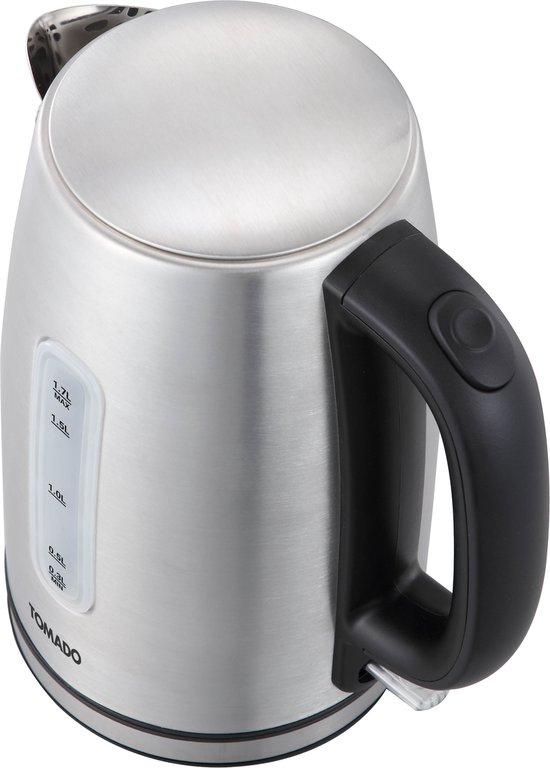 Tomado TWK1709S - RVS Waterkoker - 1,7 liter inhoud - 2200W - Kalkfilter - Waterniveau indicator