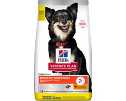 Hill's Science Plan Hondenvoer Perfect Digestion Small & Mini Adult +1 Kip en Bruine Rijst 1,5 kg