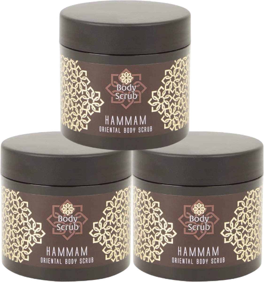 Goedkoopste 3X Lichaamsscrub - Bodyscrub - Hammam - Oriental scrub - 500 gram