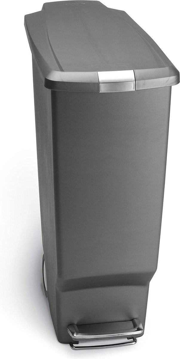 Goedkoopste Slimline Afvalemmer 40L - Grijs