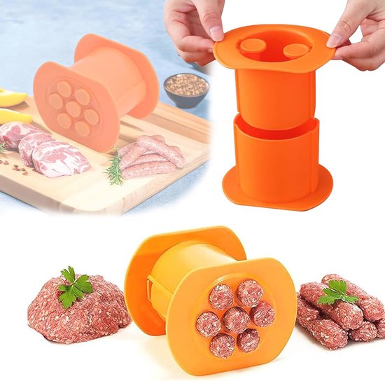 Pressa Per Cevapcici E Salsicce - 7 Fori Contemporanei - Materiale Alimentare ABS