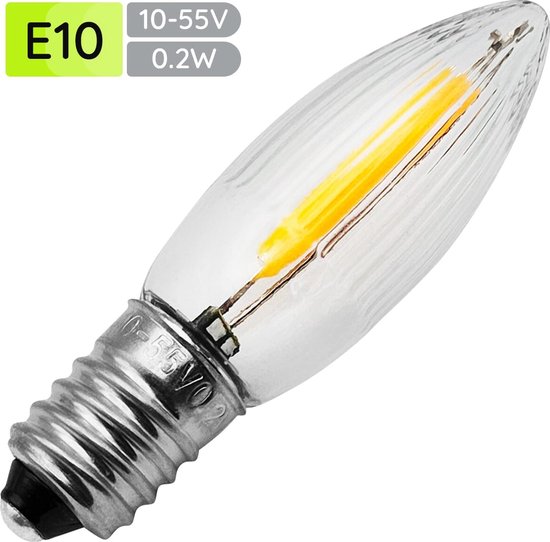 EetUs 15 X Apoules De Rechange AC E10 10v-55V 0.2W 3000K Pour