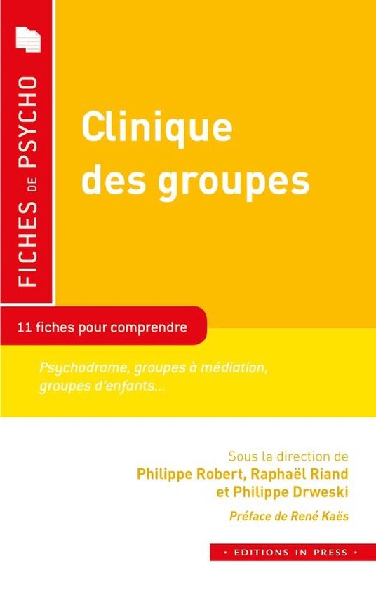 Fiches de Psycho - Clinique des groupes - cover
