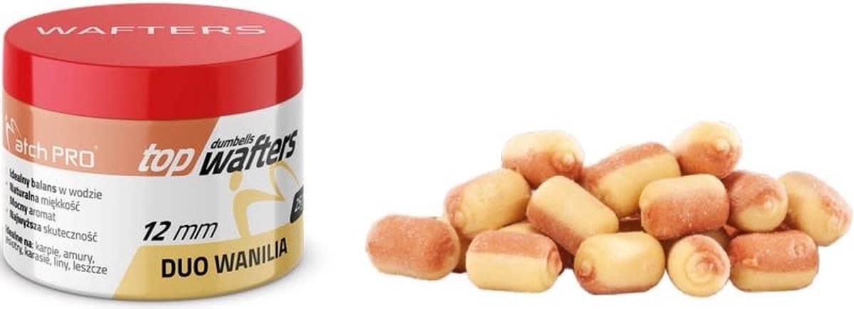 MatchPro Top Dumbells Duo Wafters 12mm 25gr - Smaak : Scopex