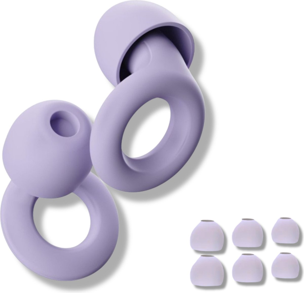 Goedkoopste Oordoppen Slapen - Oordoppen Festival Loop Earplugs Quiet - Reizen - Overprikkeling - Loop Earplugs -Oordoppen Snurken - SNR 26 dB Demping - Lila - Festival Oordopjes - Herbruikbare Gehoorbescherming - Siliconen voor Slaap en Gevoeligheid - 8 Dop