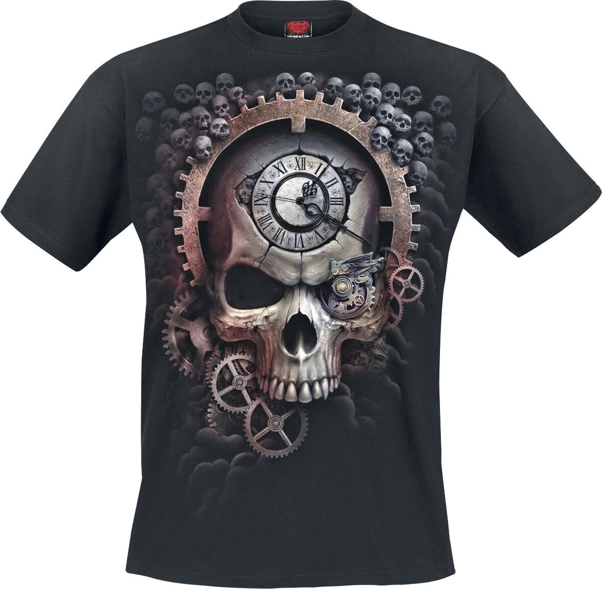 Spiral Reaper Time Heren T-shirt - zwart - 3XL