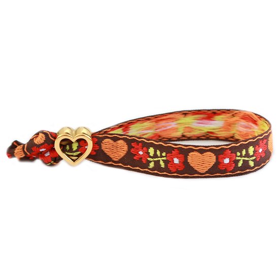Bracelet tissé Fleur gitane