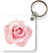 Sleutelhanger - Uitdeelcadeautjes - Roos - Roze - Bloemen - Plastic