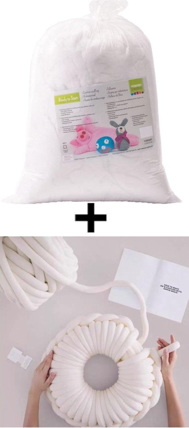 DIY roomwit chunky katoen | Gratis verzending | Geen materialen nodig