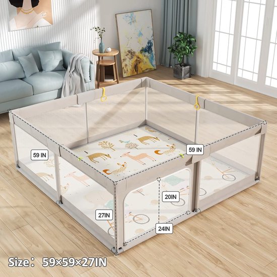 Babybox Coming Kids Zanzi Grijs