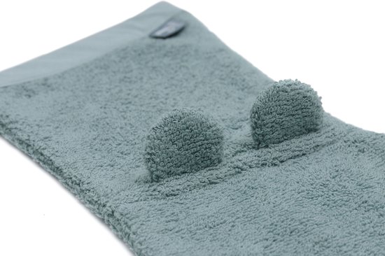 Jollein Washand Badstof Ears Sea Green — afbeelding 3