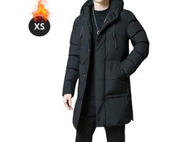 Livano Winterjas - Parka - Heren - Winter - Jas - Volwassen - Stijlvol - Met Capuchon - Gewatteerde Jas - Zwart - XS